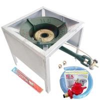 ราคา tmn ชุดเตาแก๊สแรงดันสูง เตาเร่ง kb8 ขาเตา ฐานเหลี่ยม สูง 40ซม. มีที่บังลม พร้อมหัวปรับ (12305389)