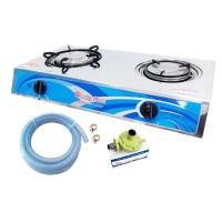 ราคา Lucky Flame เตาแก๊สตั้งโต๊ะ 2 หัวอินฟาเรด รุ่น AT-102I AT-102I + ชุด L-325 (12314593)