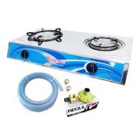 ราคา Lucky Flame เตาแก๊สตั้งโต๊ะ 2 หัวอินฟาเรด รุ่น AT-102I AT-102I + ชุด L-325S (12314595)