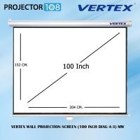 ราคา vertex wall projection screen 100 inch อัตราส่วน 4:3 (204 x 152 cm.) mw สามารถออกใบกำกับภาษีเต็มรูปแบบได้ (12299314)