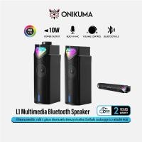 ราคา onikuma l1 multimedia bluetooth speaker 10w ลำโพง pc บลูทูธ 5.3 เสียงทรงพลัง รอบทิศทาง มีไมค์ในคตัว พร้อมไฟ rgb #qoomart (12335108)