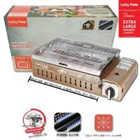 ราคา lucky flame เตาแก๊สย่าง ปิคนิค รุ่น lf-90gd (xl) มีระบบ safety บอดี้ใหญ่พิเศษ ขนาดตะแกรง (40x26) ซม. (12313536)