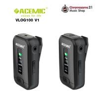 ราคา chromosome21 ไมค์ไวเลสไร้สาย acemic vlog 100 v1 เชื่อมต่อ แบบ 1ต่อ1 ไมค์1ตัว ตัวรับ1ตัว ไมค์ไวเลส ไลฟ์สด ทำคลิป (12366471)