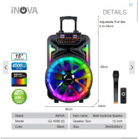 ราคา inova ชุดลำโพงอเนกประสงค์ ขนาด 15 นิ้ว รุ่น gz-x828 (2) สีดำ (12367192)