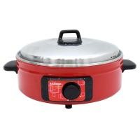 ราคา KASHIWA กระทะไฟฟ้า 11 นิ้ว ฝาสแตนเลส รุ่น KW-372 สุกี้ ต้ม ผัด ทอด กระทะ normal (12356425)