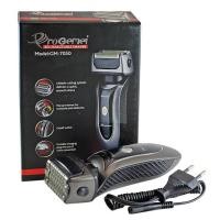 ราคา Gemei เครื่องโกนหนวดไฟฟ้าไร้สาย ชาร์จไฟบ้านได้ 3D ใบมีดสแตนเลสฟอยล์ 3 ชั้น มอเตอร์อัลลอยย์ GM-7050 มีที่กันจอน - สีดำ (12372972)