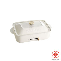 ราคา BRUNO Compact Hot Plate ปลั๊กไทย 220V เตาไฟฟ้าอเนกประสงค์ - เตาถาดเรียบ กระทะไฟฟ้า White (12405758)