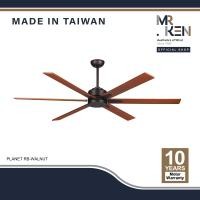 ราคา MR.KEN พัดลมเพดาน รุ่น PLANET +รีโมท RB-WALNUT(วอลนัท) 72นิ้ว/ไม่มีไฟ-รีโมท (12470688)