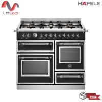 ราคา (hafele) เตาแก๊ส 6 หัวเตา และเตาอบไฟฟ้าตั้งพื้น bertazzoni รุ่น (495.10.020) (12434618)