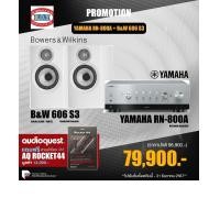 ราคา YAMAHA RN-800A + B&W 606 S3 INTEGRATED TREAMING 100W BOOSHELF SILVER/WHITE COLOR (12510287)