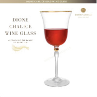 ราคา dining vaisselle - แก้วไวน์คริสตัลขอบทอง dione chalice 450ml - ดีไซน์หรูหรา (dg10801) (12506763)