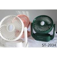 ราคา neobee พัดลมตั้งโต๊ะ พร้อมโคมไฟขนาด 6 นิ้ว 8 นิ้ว สี คละสี ปรับระดับได้ ชาร์จไฟ พกพาสะดวก ไฟดับไช้ได้ พัดลมมีโคมไฟ ST-2034 (12488150)