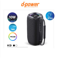 ราคา d-power ลำโพงบลูธูท K9 TWS ลิ้งค์ลำโพง 2 ตัวเข้าด้วยกันได้ รองรับ USB Drive/TF-Card/AUX In3. WHITE (12530899)