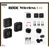 ราคา SoundStudio RODE Wireless PRO ไมค์ลอยดิจิตอล 24 GHz ติดกล้องแบบไร้สาย ไมค์ไลฟ์สด รุ่นล่าสุด Wireless PRO (12487024)
