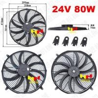 ราคา THAI WATER พัดลมหม้อน้ำ12V 24V พัดลมหม้อน้ำ พัดลมหม้อน้ำรถยนต์ 12,24 โวลต์ 80W 16 นิ้ว 10 ใบพัด 19-A-008-24VDC (12517908)