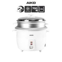 ราคา AIKO AR-18 หม้อหุงข้าวไฟฟ้า 1.8 ลิตร หุง อุ่น นึ่ง electric rice cooker with food Steamer 1.8 L keep warm function (12567483)