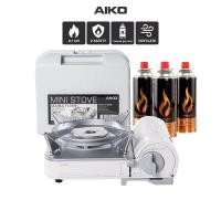 ราคา AIKO #AK-8000R สีขาว + แก๊ส ALTA/ALTA เตาปิคนิค เตาแคมป์ปิ้ง 2.1 kw + ALTA/AIKO สามกระป๋อง แก๊ส แก๊สกระป๋อง gas (12567533)