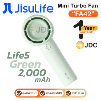 ราคา Jisulife Life5 FA42 Mini Turbo Fan [2000mAh] [Brown, Green, White] พัดลมพกพา ของแท้ ประกันศูนย์ 1ปี Green (12570369)