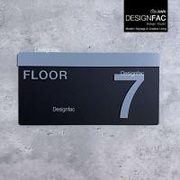 ราคา Designfac,ป้ายบอกชั้น ป้ายชั้น ป้ายหน้าลิฟท์ ป้ายเลข ป้ายอะคริลิค สไตล์โมเดิร์น มินิมอล ลอฟท์ ชั้น 7 (12580337)