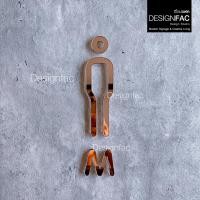 ราคา Designfac,ป้ายห้องน้ำโรสโกลด์ลายเส้น WM ป้ายสัญลักษณ์ห้องน้ำ ป้ายสุขาชายหญิง สไตล์โมเดิร์น มินิมอล ชาย M (12633436)