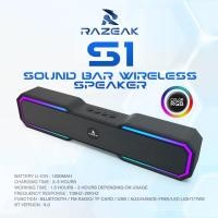 ราคา RAZEAK S1 SOUNDBAR WIRELESS SPEAKER ซาวด์บาร์ ลําโพงบลูทูธ (12635193)