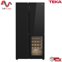 ราคา (Teka) ตู้เย็นตั้งพื้น 2 ประตู Side By Side ระบบไร้น้ำแข็งเกาะ พร้อมตู้แช่ไวน์ สูง 178 ซม. รุ่น RLF 85950 GBK (12600408)