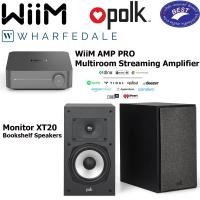 ราคา Wiim Amp Pro streaming amplifier + Polk Audio Monitor XT20 Bookshelf speakers (12644149)