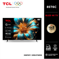 ราคา [พร้อมส่ง]TCL ทีวี 85 นิ้ว 4K QLED Colorful Google TV รุ่น 85T6C HVA Panel ระบบปฏิบัติการ Google/DLG 120 Hz - WIFI ดำ (12650138)