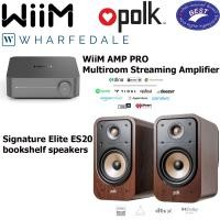 ราคา Wiim Amp Pro streaming amplifier + Polk Audio Signature Elite ES20 bookshelf speakers (12635199)