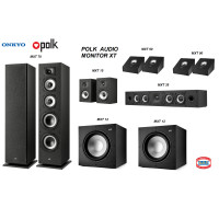 ราคา POLK AUDIO MONITOR XT 70 + XT 35 + XT15 + XT90 X 2 + XT12 X2 BLACK COLOR (12609154)
