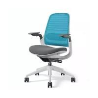 ราคา Modernform Steelcase เก้าอี้ Ergonomic รุ่น Series 1 โครงขาว พนักพิงกลาง ฟ้า (12632663)