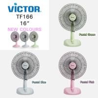 ราคา * สีใหม่ * Victor พัดลมตั้งโต๊ะ 16นิ้ว รุ่น TF-166 ชมพูพาสเทล (12635221)