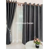 ราคา CDL ม่านหน้าต่าง ผ้าม่านสำเร็จรูป ม่านตาไก่ ม่านกันแดด ผ้าม่านสีพื้น(รหัส32) สีเทากลาง922-5 ก100*ส150 (12655769)