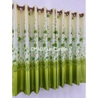 ราคา CDL ผ้าม่านสอดลวด ม่านสอดลวด ม่านเย็บสอดลวด ม่านหน้าต่างร้อยเส้นลวด(ราคา1 ผืน) เถาวัลย์เขียวสอดลวด 100*130 (12658578)