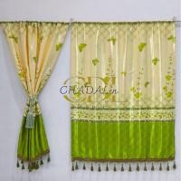 ราคา CDL ผ้าม่านสอดลวด ม่านสอดลวด ม่านเย็บสอดลวด ม่านหน้าต่างร้อยเส้นลวด (ราคา 1 ผืน) ผีเสื้อเขียว (สล) ไม่ตุ้งติ้ง ก100*ส130 (12658808)