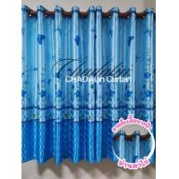 ราคา CDL ผ้าม่านหน้าต่าง ม่านสำเร็จรูป ผ้าม่านตาไก่ ผ้าพิมพ์ลาย (มีลาย2ด้าน ทุกลาย) ผีเสื้อฟ้า 100x130=1ผืน, แถมสายรวบ (12659291)