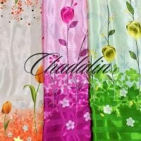 ราคา CDL ผ้าม่านประตู ม่านประตูสั่งตัดตามขนาด ผ้าพิมพ์ลาย 2 ด้าน ลายดอกทิวลิป แถมใส่โซ่ สายรวบครบชุด(ราคา1ผืน) ทิวลิปน้ำตาล กว้าง 2.2*แจ้งสูง (12656401)