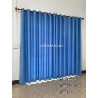 ราคา CDL ผ้าม่าน ม่าน ม่านประตู ผ้าม่านตาไก่ ม่านกันแสง ผ้าม่านกั้นห้อง ดาวเล็ก สีฟ้า ก2.0 ส2.5 (12656049)
