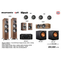 ราคา MARANTZ SR8015 + POLK AUDIO RESERVE R700 + R400 + R200 + V80 X 4 + KLIPSCH SPL120 X2 BLACK / WALNUT COLOR (12667039)