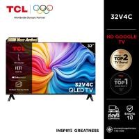 ราคา NEW 2025 TCL ทีวี 32 นิ้ว HD QLED Google TV รุ่น 32V4C ระบบปฏิบัติการ Google/Netflix&Youtube/Voice Search/HDR10/Dolby Au (12677973)