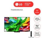 ราคา LG ทีวี QNED evo AI QNED86 MiniLED 4K Smart TV 2025 รุ่น QNED86ASA 75 นิ้ว (12728265)