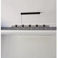 ราคา Light Studio โคมไฟเพดาน โคมไฟระย้า โคมไฟโต๊ะอาหาร Italian Light Luxury All Copper glass wine MODEL : RI06 L100/5หัว (12822845)