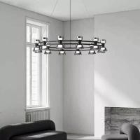 ราคา Light Studio โคมไฟเพดาน โคมไฟระย้า โคมไฟโต๊ะอาหาร Italian Light Luxury All Copper glass wine MODEL : RI06 D80/12หัว (12822843)