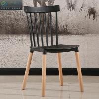 ราคา Decor-A เก้าอี้พลาสติก เก้าอี้ขาไม้บีช เก้าอี้ทานอาหาร เก้าอี้โครงขาไม้ที่นั่งพลาสติกเกรด PP ดำ (12823152)