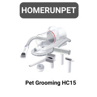 ราคา Pet Grooming เครื่องตัดแต่งขนสัตว์เลี้ยง เครื่องตัดขนสุนัข/แมว หัวเปลี่ยน 5 หัว แรงดูด12000pa รับประกัน 1 ปี HC15 (12823295)