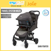 ราคา Joie รถเข็นเด็ก พร้อมตะกร้าคาร์ซีท รุ่น Travel System Muze สี Dark Pewter (11062662)