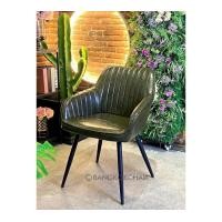 ราคา BANGKOKCHAIR เก้าอี้อาร์มแชร์หนัง PU สีเขียววินเทจ รุ่น CPU-404 ดีไซน์ทันสมัยและหรูหรา สำหรับร้านอาหาร ร้านกาแฟ คาเฟ่ เก้าอี้กินข้าว ห้องนั่งเล่น (12024212)