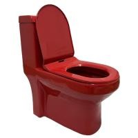 ราคา ็HOMICA สุขภัณฑ์ชิ้นเดียว ชักโครก รุ่น KR140 สีแดง สีแดง (12726414)