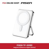 ราคา PISEN Power Mag W/Stand & Digital Display พาวเวอร์แบงค์ไร้สาย รุ่น TP-D080 รองรับอุปกรณ์ชาร์จไร้สาย White (12773366)