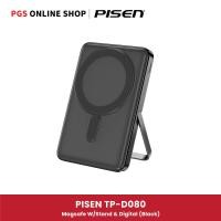ราคา PISEN Power Mag W/Stand & Digital Display พาวเวอร์แบงค์ไร้สาย รุ่น TP-D080 รองรับอุปกรณ์ชาร์จไร้สาย Black (12773367)